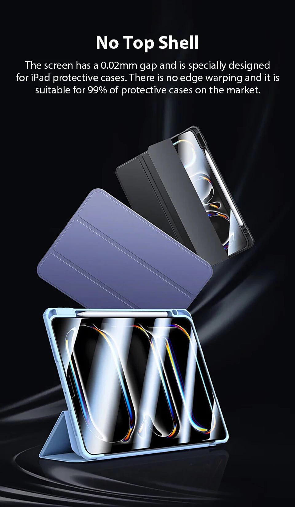 Premium Tempered Glass Screen Protector for iPad (2-Pack)