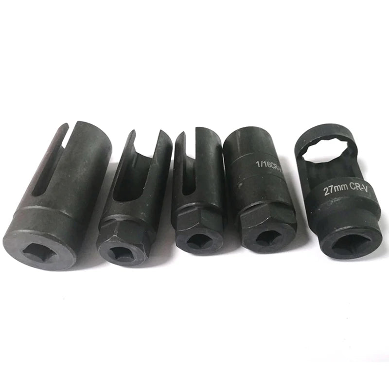 7-Piece Oxygen Sensor Socket Set with 1/2" & 3/8" Drive Options
