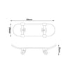 Side view of a precision wooden finger skateboard showing dimensions of 99mm length and 29mm thickness.