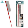 Dual-Metal Pet Grooming Comb with Tapered Tail