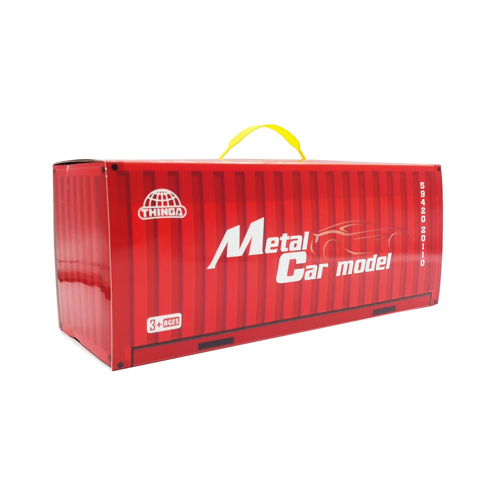48-Piece Die-Cast Racing Car Set with Storage Case