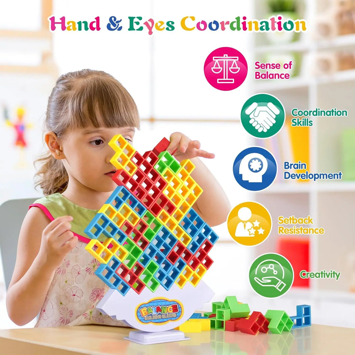 Balance Stacking Tower Game for Kids and Adults