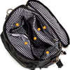 Leather-Look 20L Diaper Backpack with Stroller Straps
