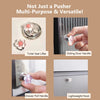 Floral Toilet Flush Button – Manicure-Friendly and Easy to Use