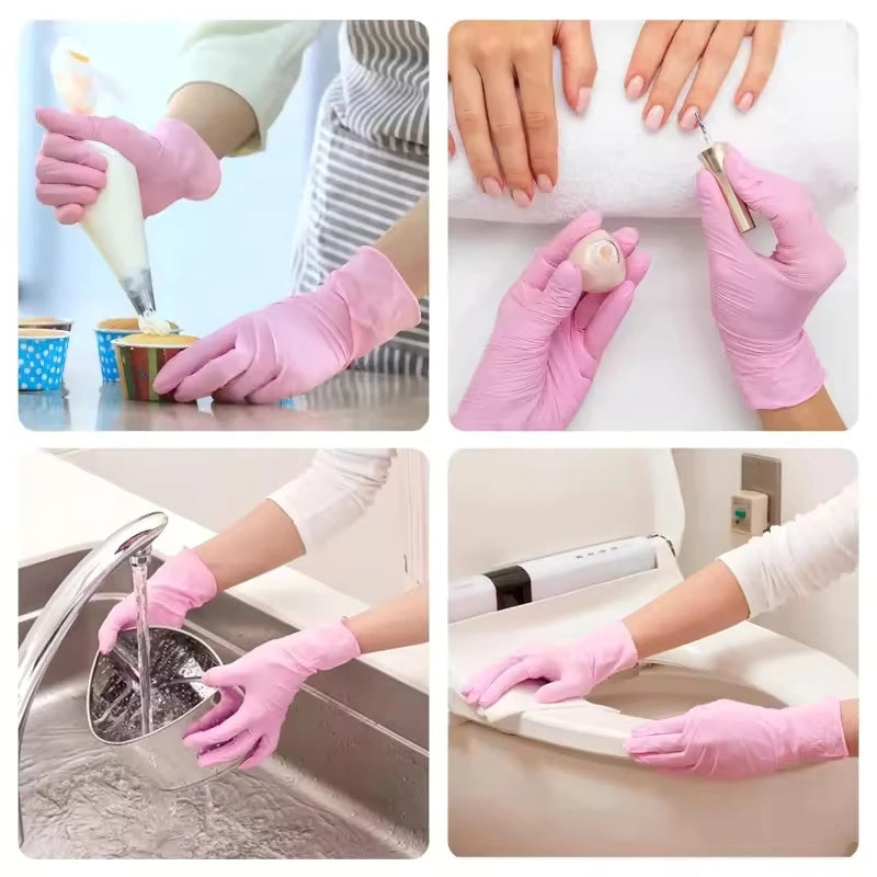 Disposable Nitrile Gloves (100-Pack) - Latex-Free & Powder-Free