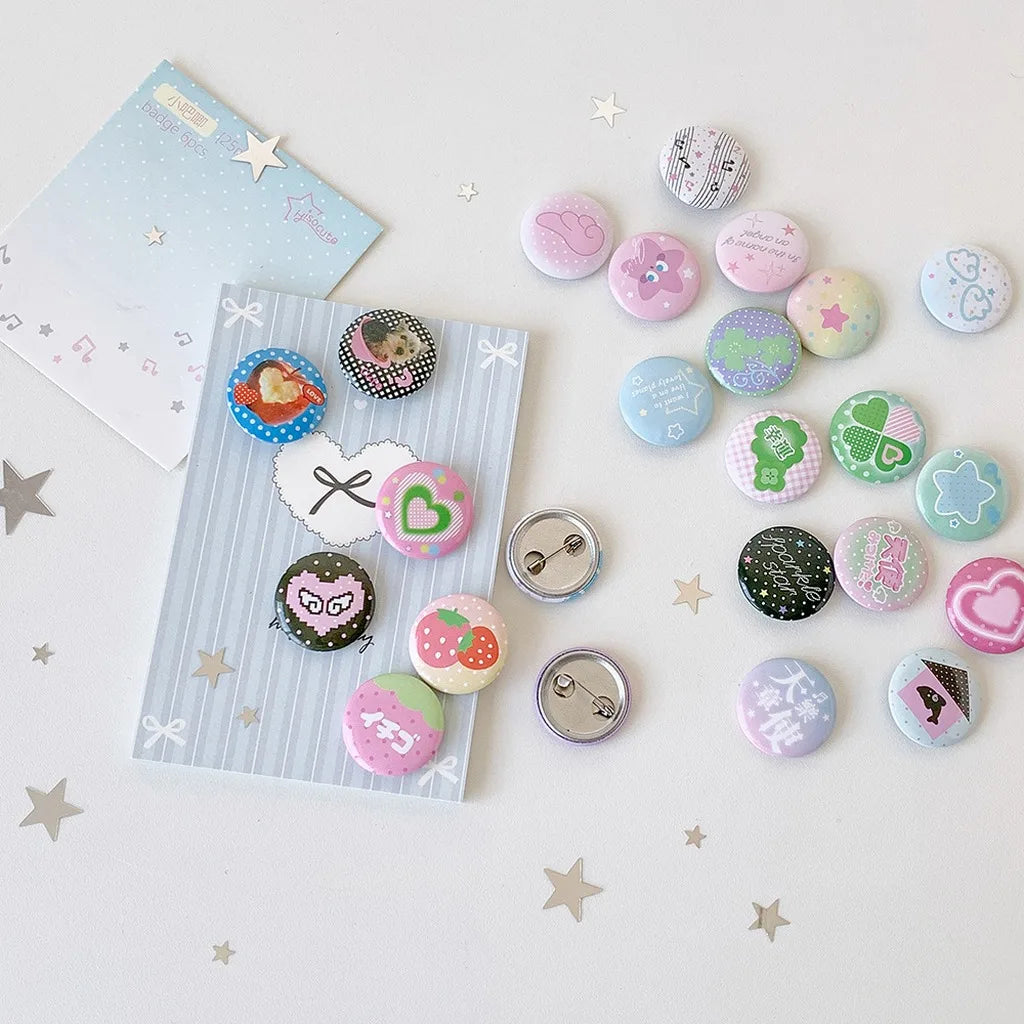 Cute Mini Enamel Pin Set for Bags, Hats & DIY Projects
