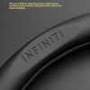 Carbon Fiber Leather Steering Wheel Cover for Infiniti Models