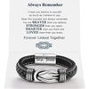 Infinity Knot Leather Bracelet for Men