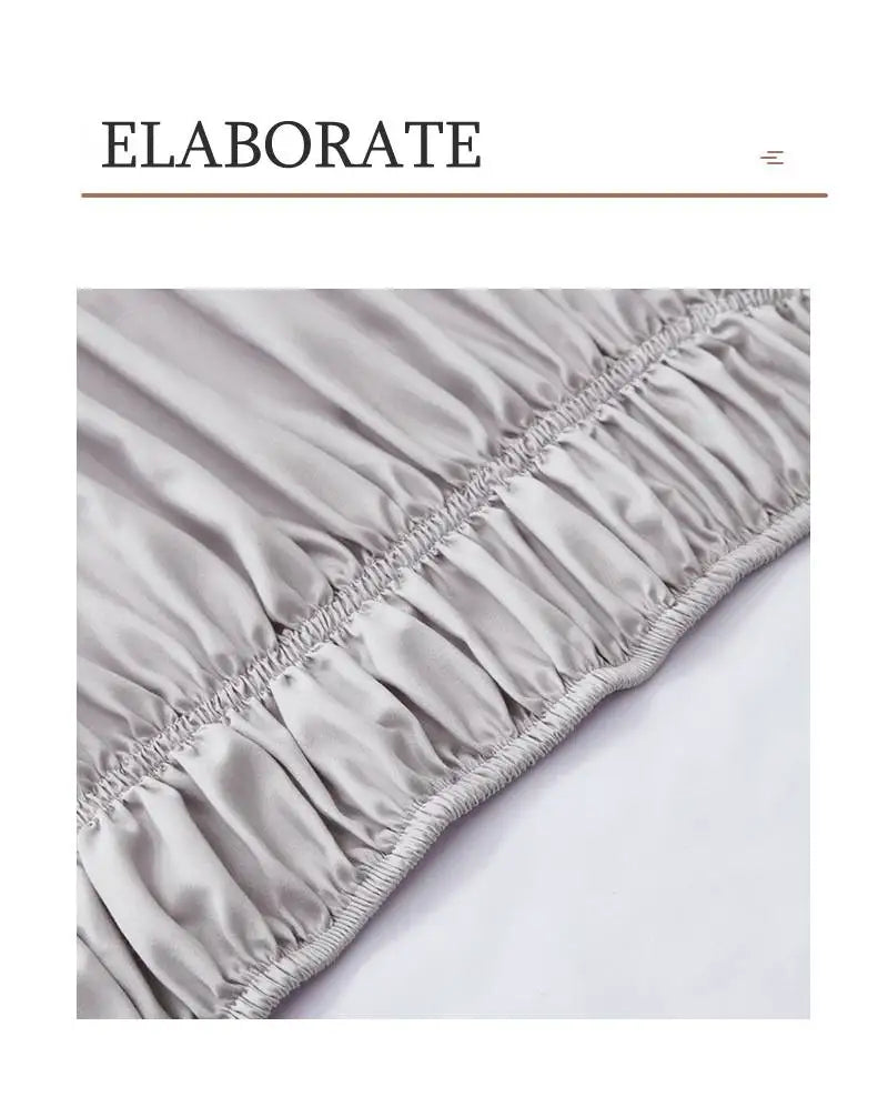 Ruffled Microfiber Bed Skirt with Split Corners