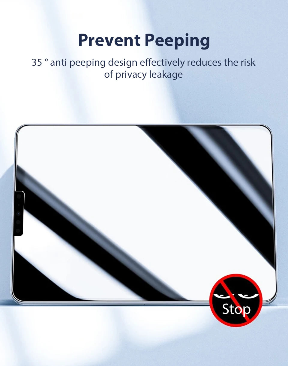 Privacy Shield Tempered Glass Screen Protector for iPad