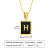 Anhänger-Halskette aus Edelstahl mit Initial