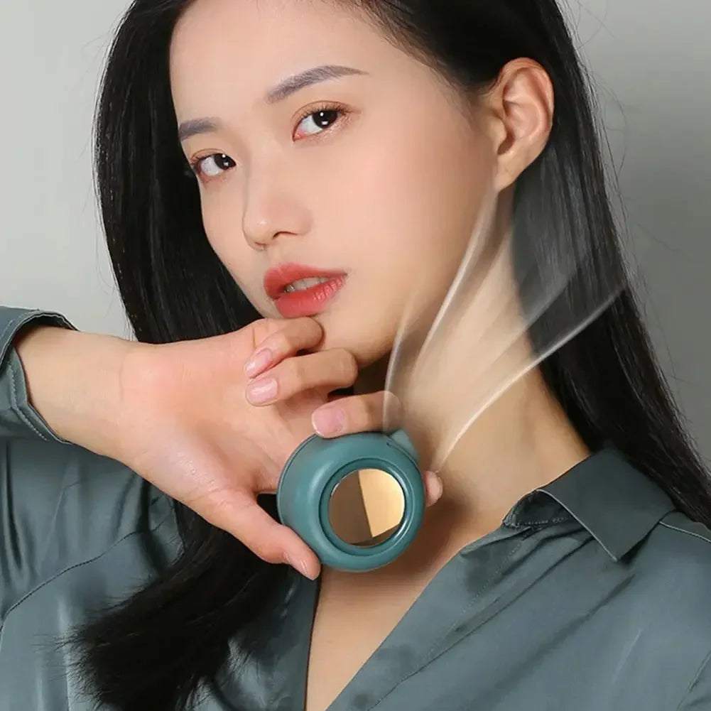 Portable Clip-On Mini Bladeless Fan with 3 Speeds