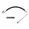 Airless sprayer pump plunger rod and valve repair kit with a black hose and metal rod.