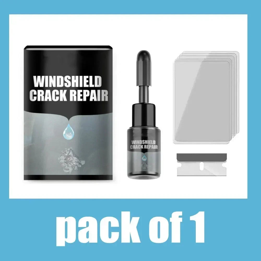 Windshield Repair Kit with Curing Fluid