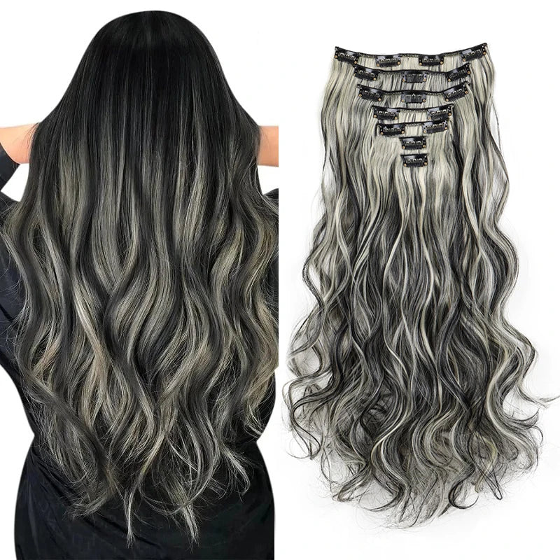 Ensemble d'Extensions de Cheveux Clip-In Premium