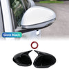 Gloss black mirror covers for Alfa Romeo Stelvio and Giulia vehicles