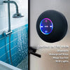 Portable Bluetooth Speaker with LED Lights & Suction Cup