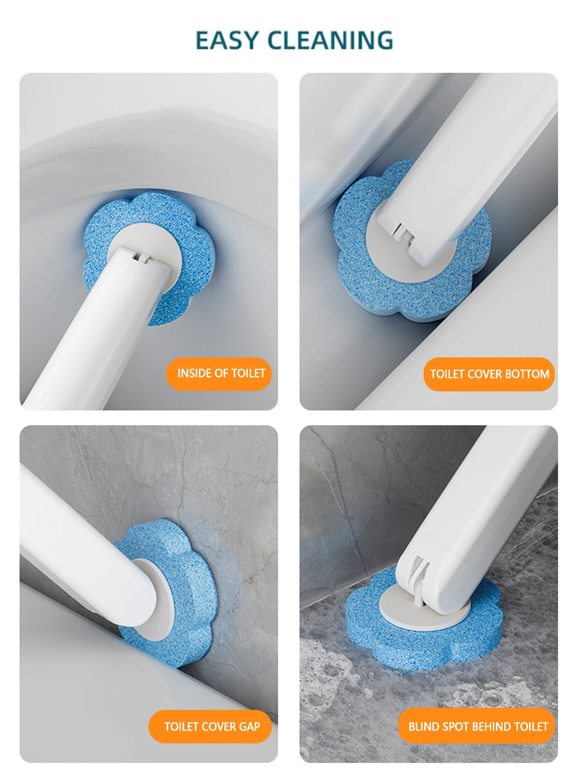 Disposable Toilet Brush Heads with Fresh Scents (3-Pack)