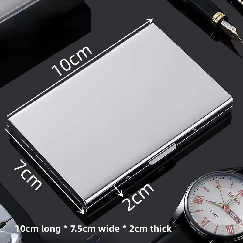 Slim Stainless Steel RFID Blocking Card Holder
