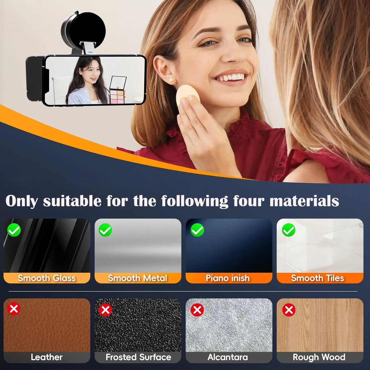 Foldable Magnetic Car Phone Mount with 360° Rotation