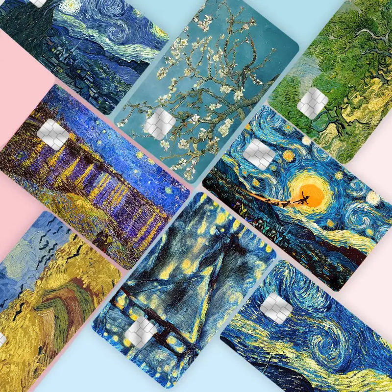 Skin para Tarjeta de Crédito Estilo Van Gogh