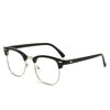 Retro-Halbrauen-Brille mit Blaulichtfilter