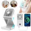 Portable Folding Neck Fan with Digital Display
