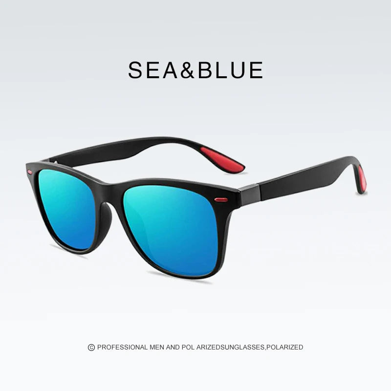Retro Rectangle Sunglasses with UV400 Protection