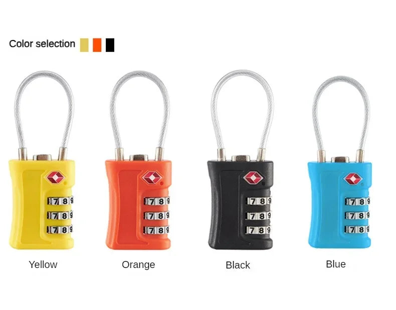 TSA-Approved 3-Digit Combination Lock for Luggage