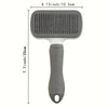 Brosse de toilettage auto-nettoyante pour animaux