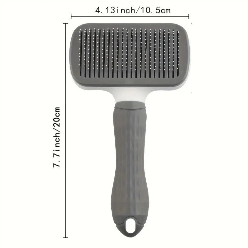 Brosse de toilettage auto-nettoyante pour animaux