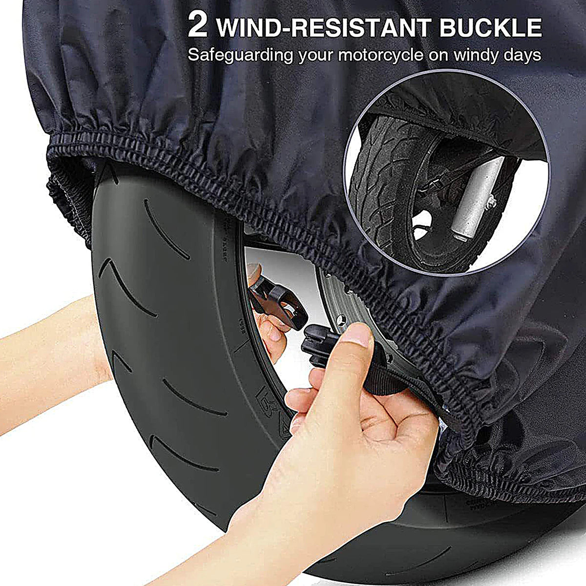 All-Weather Waterproof Motorcycle Cover with Storage Bag