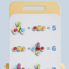 A set of colorful, ocean-themed mathematical toys used for exercising a baby's mathematical ability.