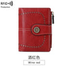 Vintage RFID-Blocking Tri-Fold Wallet with Ample Storage