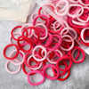 50-Pack Solid Color Elastic Hair Ties for Women & Girls