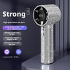 Portable Rechargeable Handheld Fan with Digital Display