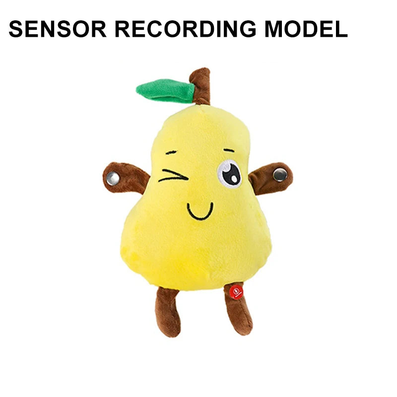Musical Fruit Plush Toy with Beat Detection and Recording