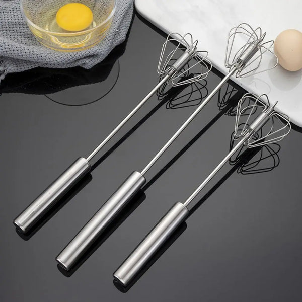 Stainless Steel Manual Rotary Whisk