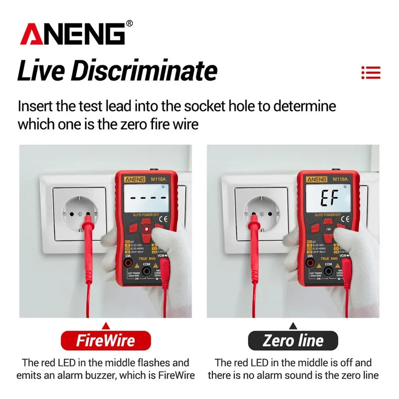 Compact Digital Multimeter with Auto-Range and NCV Detection