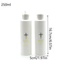 Easter Holy Water Bottle with Gold Cross Design