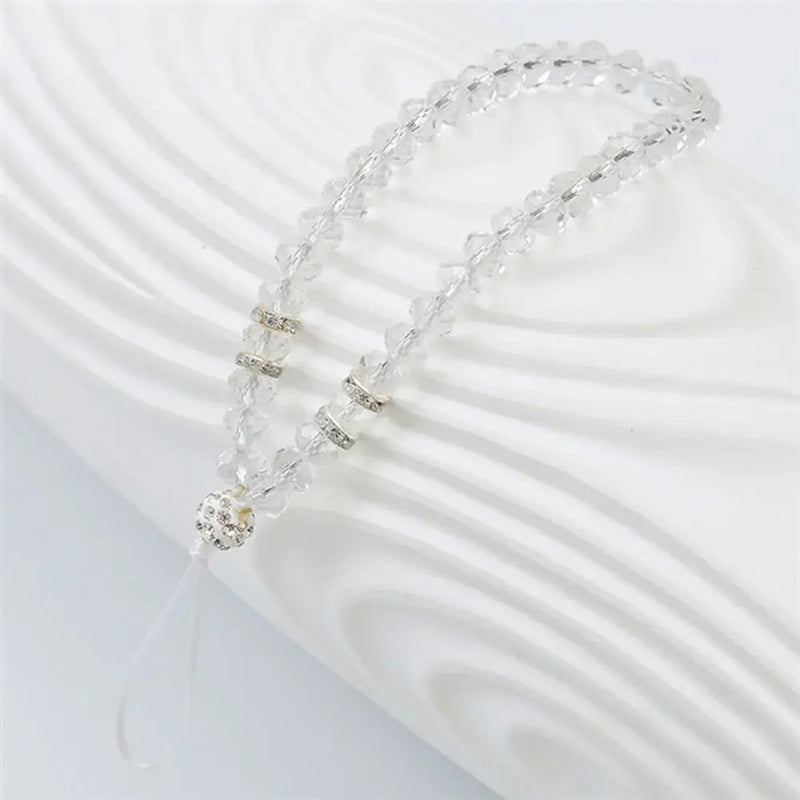 Crystal Bead Phone Lanyard with Wrist Strap