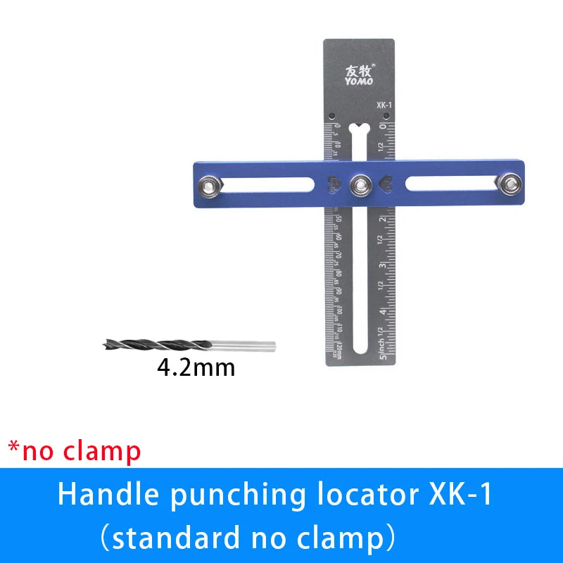 Cabinet Hardware Installation Jig with Adjustable Drill Guide