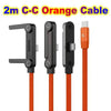 Flat USB-C Fast-Charging Cable with Foldable Phone Stand