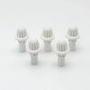 A set of five white replacement drivers for a Battling Top, packaged as a 5-pack.