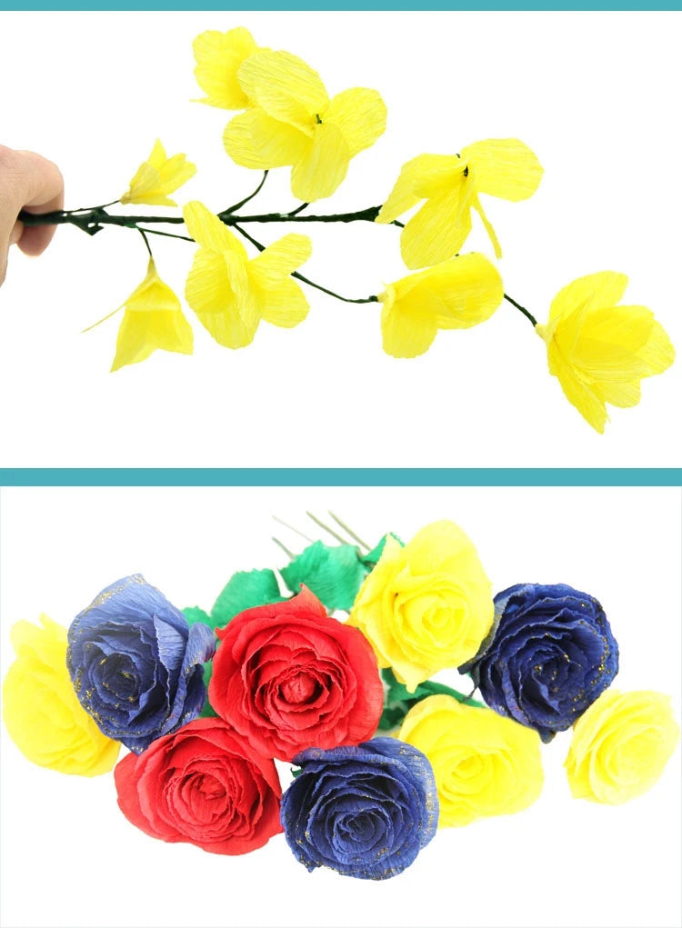 Handmade Crepe Paper Roll for DIY Paper Flowers