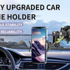 Newly upgraded car phone holder mounted on a dashboard, showing its stability and reliability.