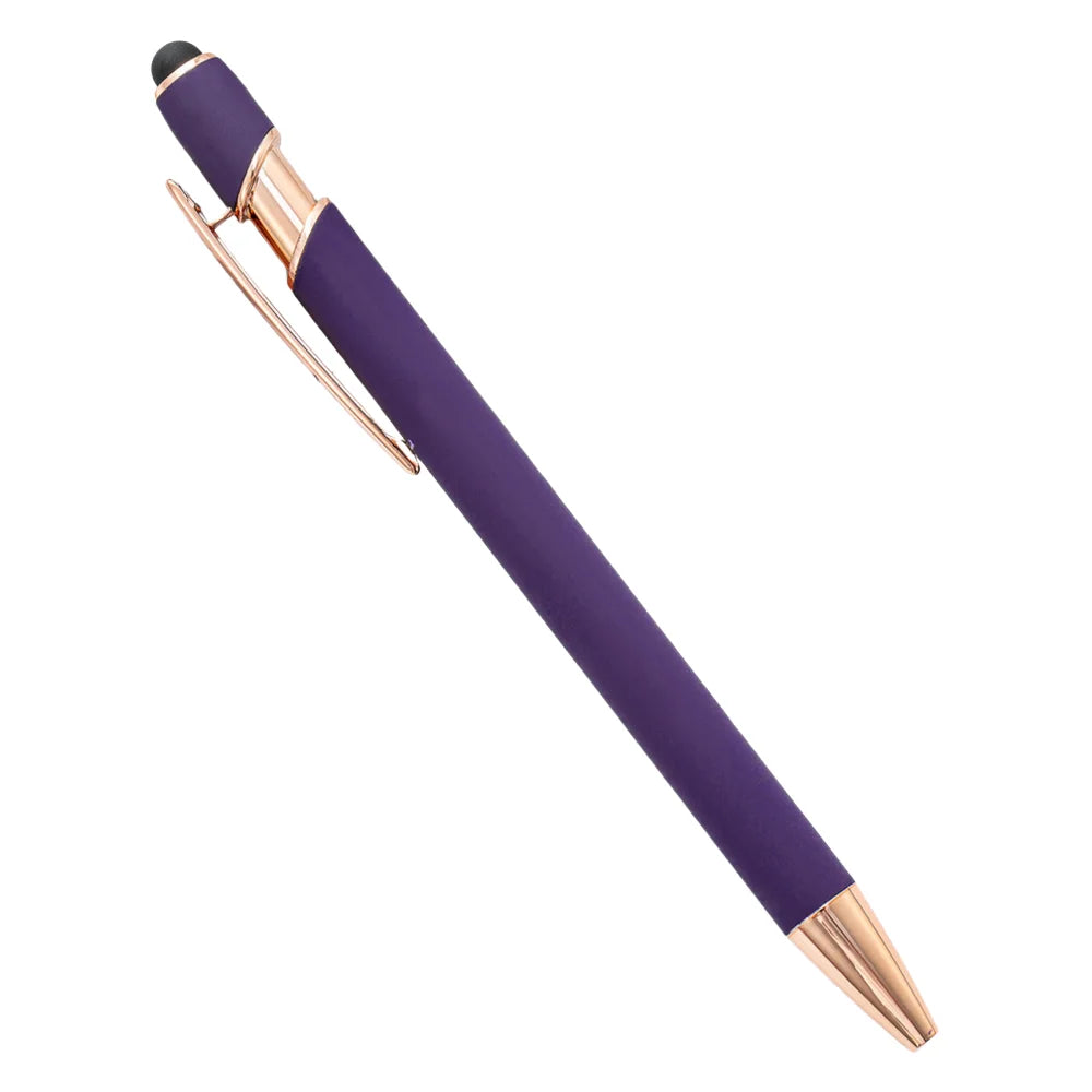 2-in-1 Stylus Pen with Retractable Ballpoint – Pack of 5
