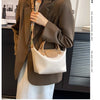 Vintage PU Leather Crossbody Bucket Bag