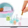 A set of mini doll accessories including food items and various small plastic parts for DIY play