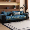 Festive Chenille Christmas Sofa Cover with Deer & Tree Pattern